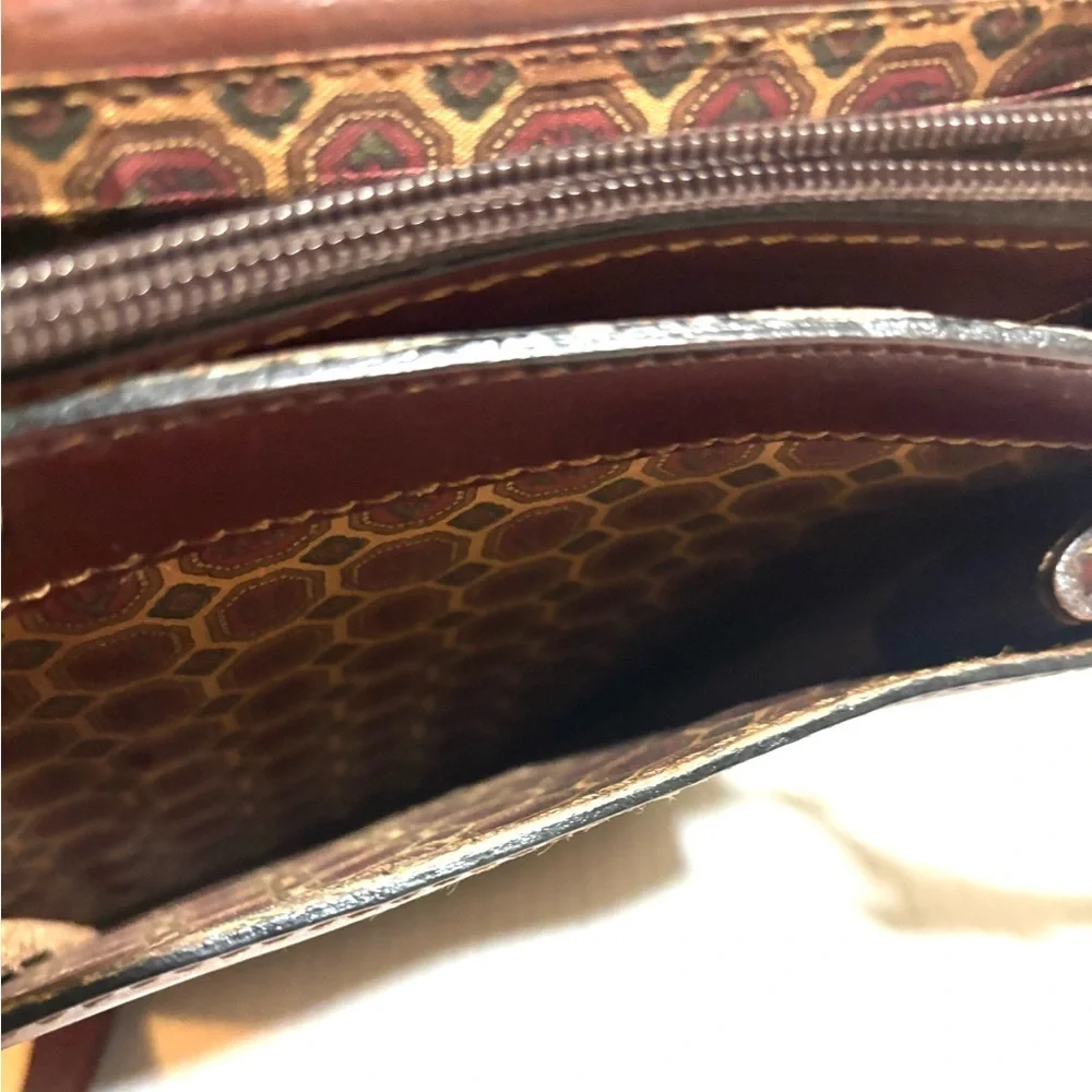 Vintage  unisex Elegant Brown Leather crossbody Men's Bag